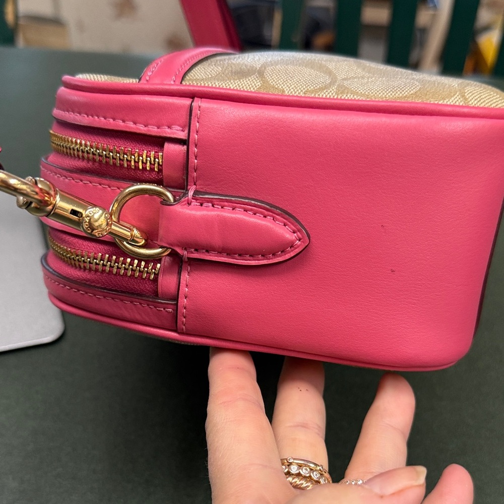 Coach Beige and Pink Crossbody Bag - Picture 4 of 13